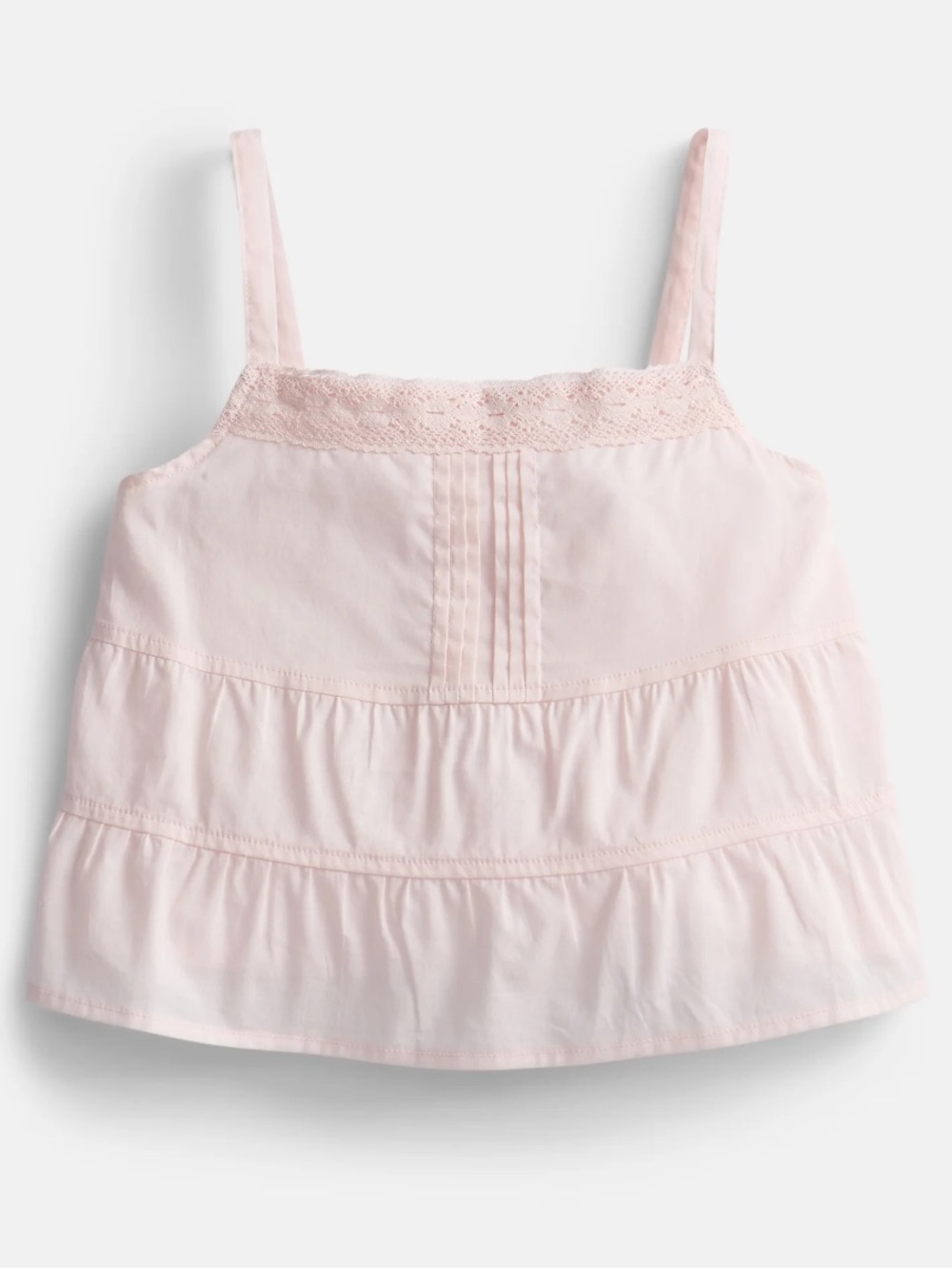 Weekend Academy Girls Pintuck Cotton Tank Top
